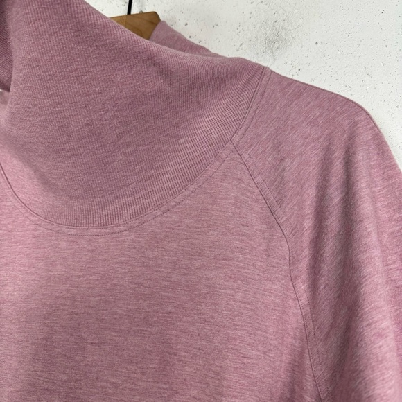 Lululemon Heathered Vintage Mauve High Lines Pullover Cowl Neck Sweater 12 - Picture 8 of 11